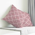 thumbnail image 3 of Pink Morocco Pillow Covers 20x20 Inch Decorative Throw Pillow Cover, Middle Century Abstract Geometric Plaid Sofa Pillowcases Accent Cushion Case Home Decor Bedroom Living Room, 3 of 6