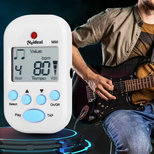 Metrónomos musicales M50 metrónomo electrónico Digital LCD piezas de instrumentos musicales FLhrweasw Nuevo