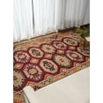thumbnail image 2 of Rugsotic Carpets Hand Knotted Afghan Rugs Rectangle 4'x6' Multicolor Silk-Wool for Indoor Use, 2 of 7