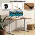 thumbnail image 4 of Gymax 55'' Electric Standing Desk Height Adjustable Home Office Table w/Hook Natural, 4 of 10