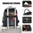 thumbnail image 3 of FORMRS Mini Backpack Purse for Women Quilted Travel Daypack Casual Shoulder Bag, Black Astronaut, 3 of 7