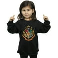 thumbnail image 3 of Harry Potter Girls Hogwarts Crest Gold Ink Sweatshirt, 3 of 4
