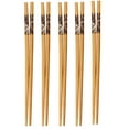 thumbnail image 2 of Travelwant 5 Pairs Natural Wood Bamboo Chopstick Reusable Bamboo Chopsticks Japanese Style Classic Chop Stick Gift Set Natural Bamboo Chopstick, Dishwasher Safe, 2 of 6