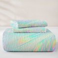 thumbnail image 5 of jejeloiu Abstract Geometric Swirl Pattern Bed Spread Queen Kids,Multicolor Pattern Queen Coverlet Set For Girls,3pcs, 5 of 7