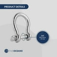thumbnail image 5 of Five Oceans 5/16 in Screw Pin Anchor Shackles Stainless Steel FO4508, 5 of 8
