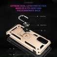 thumbnail image 5 of Samsung Galaxy S20 FE Case with 360 Rotating Ring Holder, Dteck Hybrid Rugged Shockproof Case Compatible Magnetic Car Mount Ring Grip Kickstand Cover for Samsung Galaxy S20 Fan Edition 5G, Gold, 5 of 7