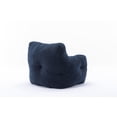 thumbnail image 6 of Bean Bag Chair, Soft Plush Teddy Fabric Lounge Chair for Adults Kids, Comfy Leisure Armchair with Button Tufted Decor for Bedroom, Living Room, Reading Nook, Dark Blue, 6 of 9