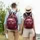 thumbnail image 4 of Disketp Surreal Pink Headphones print Canvas Backpack Lightweight Travel Daypack Student Rucksack Laptop Backpack-Small, 4 of 5