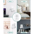 thumbnail image 2 of Outlet Extender Surge Protector - Addtam 5-Outlet Splitter with 4 USB Wall Charger(PD 30W), Multi Plug Wall Outlet Power Strip for Home, Dorm Room Essentials, 2 of 7