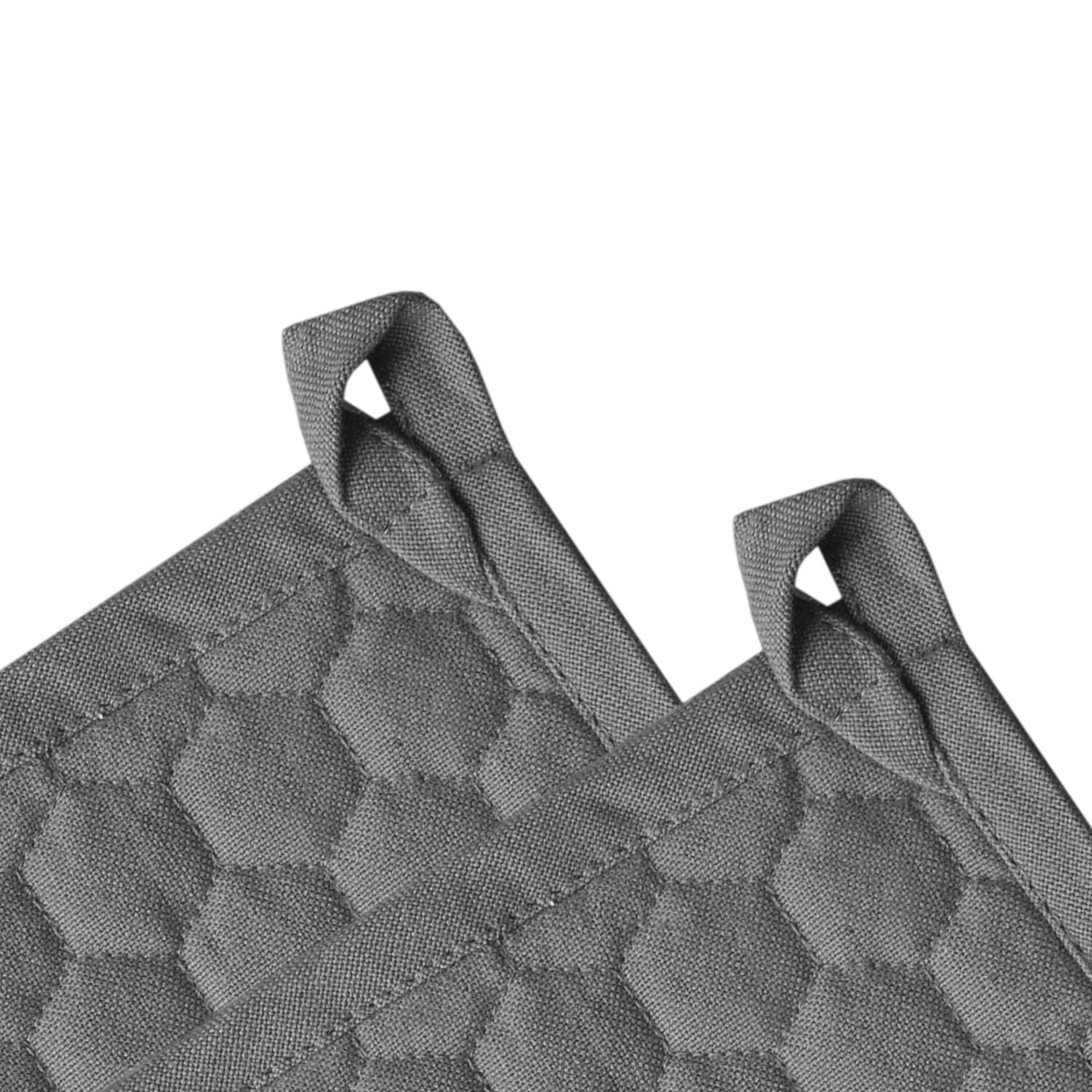 Fabstyles Fouta Cotton Pot Holder Set of 2