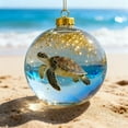 thumbnail image 4 of 2026 Marine & Forest Life Glass Decoraton Collection, 2.75" Vivid Handcrafted 2D Animal Ornament, for Christmas Tree Room Decor, Holiday Ornaments, Sparkling Star Accents, 4 of 4