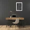 thumbnail image 3 of MacDowell, Jamie 13x18 White Modern Wood Framed Museum Art Print Titled - Worth It on Black, 3 of 4