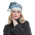 thumbnail image 5 of Fuzoiu Cute Dog Print Santa Hat Christmas Hat for Adults,Santa Hats with Pompom, Unisex Xmas Holiday Hat for Christmas New Year Festive Party Supplies, 5 of 6