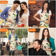thumbnail image 4 of Colorful Funny Dachshund Apron-Garden Aprons for Women with Pockets-Cotton Linen Waterproof Kitchen Cooking Gardening Aprons Adjustable for Kitchen,Cooking,BBQ and Salon 33x27 Inch, 4 of 7