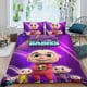 thumbnail image 2 of Bebés del Zoológico Conjunto de sábanas temático, trío de piezas, cómodo y amigable con la piel, diseño único, regalo de decoración para el hogar para familiares, amigos y fans, 90 cm * 190 cm, 2 of 6