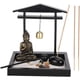 thumbnail image 4 of El jardín zen se sienta en una estatua decorativa de Buda con un estante de incienso para accesorios decorativos de arena y grava para oficinas familiares o de trabajo (1906) Shuxiu Wang 9024719157962, 4 of 5