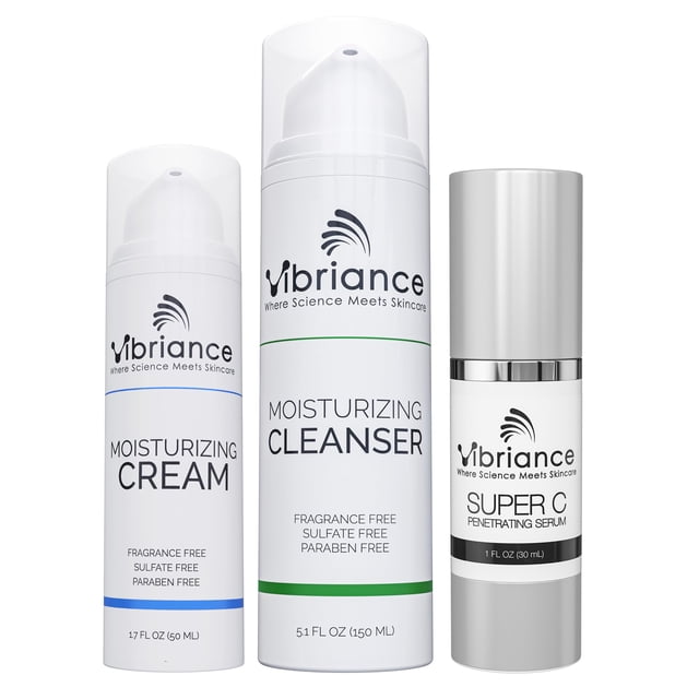 Set para el cuidado de la piel Vibriance Super C: sérum, limpiador y crema