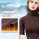 thumbnail image 4 of Camisas térmicas suaves y ligeras de manga larga con cuello alto informal para mujer, 4 of 7