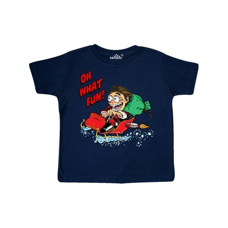 

Inktastic Hot Roddin Rod in Santa s Sleigh Oh What Fun Gift Toddler Boy or Toddler Girl T-Shirt