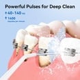 thumbnail image 3 of Water Flosser Dental Cleaner: Wireless Portable Water Flosser, 4 Modes Rechargeable Oral Irrigator, Comes with 5 Nozzles, 300ml 7 Waterproof Electric Flosser, Suitable for Orthodontic, Travel and Hom, 3 of 4