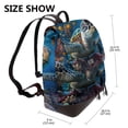 thumbnail image 2 of Sikiie Ocean Coral Turtle Women Genuine Leather Backpack Fashion Rucksack Daypack Leather Casual Travel Backpacks for Women, 2 of 4