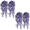 Purple 2, variant on 4Pcs Faux Hanging Plant Hanging Vines Plants Indoor Realistic Artificial Fake Small Hang Plant Leaves Faux Outdoor Plants Plastic Flowers Stem Decor for Wall Room Party (Purple 2)