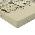 thumbnail image 2 of Ambesonne American Fitted Sheet, Wild West Cowboys, Twin XL Size, Beige Black, 2 of 3
