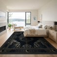 thumbnail image 3 of ODIKA 9'x12' Washable Area Rug Non-Shedding, Easy Care Halloween Witchy Feline Smoky Academic Motif Moody Gothic Funky for Master Suite, California King, Under Bed, 3 of 7
