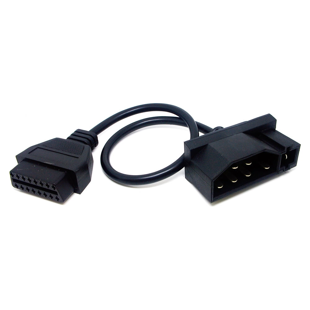 Plastic Male Connector 16 Pin OBD2 II Diagnostic Cable Male Plug Socket Adapter