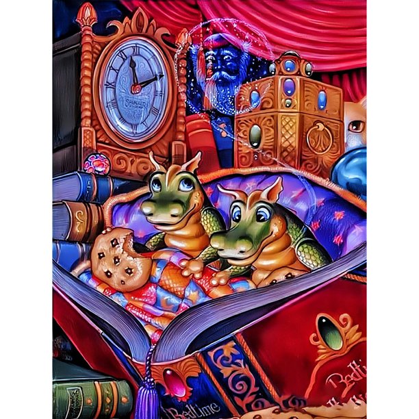 5D DIY Taladro Diamante Pintura Dinosaurios Kit Del 30x40cm