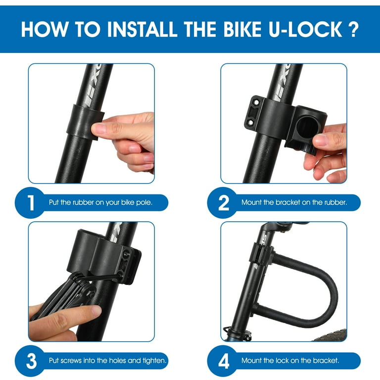 Titanker u lock bike lock heavy duty combination bike u shackle secure locks deals