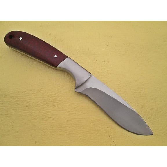 WHITE DEER Pot Belly J2 Steel Skinner Knife Hunters Micarta Grip Drop Point