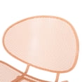 thumbnail image 3 of Hamdan Outdoor Dining Chair, Set of 2, Matte Orange, 3 of 9