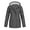 Grey, variant on Plus Size Women's Hooded Wind Jacket Climbing Coat Waterproof Rain Coat Tops