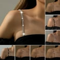 thumbnail image 2 of Dbuoem Bra Shoulder Strap Sparkling Rhinestone Shoulder Straps Adjustable Women Underwear Accessories, 2 of 8