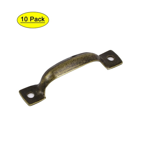 Unique Bargains Furniture Drawer Dresser Arch Shape Pull Handles Bronze Tone 52mm/2.05" Length 10Pcs