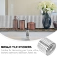 thumbnail image 3 of BESTYASH Adhesive Glass Fiber Mirror Sticker for Decoration Silver 2 Rolls 1464 Tiles Each Durable Strong Back Glue, 3 of 5