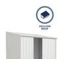 thumbnail image 4 of Absco EZI Slider 7' x 5' Metal Storage Shed - Surfmist, 4 of 12
