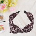 thumbnail image 7 of Unique Bargains Leopard Spot Wide Bow Headbands Fashion Hair Hoop Wine Red with Bow Knotted for Girl Women, 7 of 7