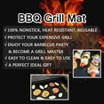 thumbnail image 6 of NOGIS Set of 4 Heavy Duty BBQ Grill Mats - Non Stick, Reusable, and Easy to Clean Barbecue Grilling, 6 of 8