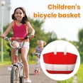 thumbnail image 3 of Bicycle Basket Large Capacity Bright Color Strong Load-bearing Smooth Edge Easy Installation Kids Scooter Bike Handlebar Front Storage Basket Bike Supplies, 3 of 7