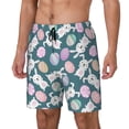 thumbnail image 2 of Uemuo Cute Rabbit Easter Pattern Mens Swim Trunks Quick Dry Board Shorts with Mesh Lining, Stretch Beach Shorts Quick Dry No-Chafing Board Shorts-, 2 of 9