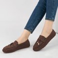 thumbnail image 6 of Ecetana Women's Suede Loafers Slip-On Flat Shoes Round Toe Casual Shoes for Daily Office Walking, 6 of 6