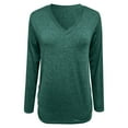 thumbnail image 7 of EDFBUYKRS Womens Tops Long Sleeve V Neck Shirts Fall Sweater Casual Blouses Fashion Outfits Xxl, 7 of 7