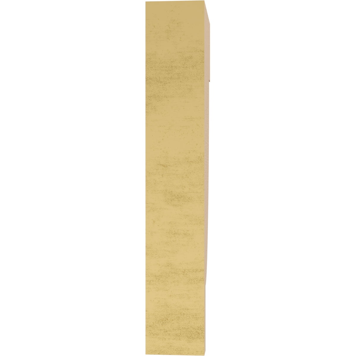 2"W x 4"D x 12"H Thin Alpine Rough Cedar Woodgrain TimberThane Corbel, Primed Tan