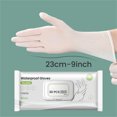thumbnail image 3 of Extended Disposable Dishwashing Gloves, Food Grade Plastic, Waterproof, Thin Fit for Kitchen Cleaning, Household Chores, and Food Prep, Medium Size, by FAJHHA, 3 of 8