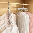 thumbnail image 5 of Bxaolu Space Saving Hangers 9-Hole Heavy Duty for Closet Organizers and Storage 3Pack, 360° Swivel Hook, Cascading Design for Wardrobe, Apartment, RV Storage, Home Essentials, 5 of 7