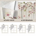 thumbnail image 5 of Swag Valance Curtains for Windows, Birds Floral Light Filtering Kitchen Curtains with Rod Pocket, Farmhouse Vintage Pink Flower Leaf Window Treatment Valances for Living Room, 36x36 - 2 PCS, 5 of 9