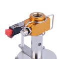 thumbnail image 3 of Outdoor Picnic Butane Gas Burner Portable Camping Mini Steel Stove Case, 3 of 8