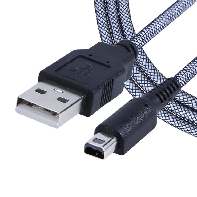 Cable de datos de carga de 1,5 m 24K para NDSI NUEVO 3DSXL 2DSLL 3DS